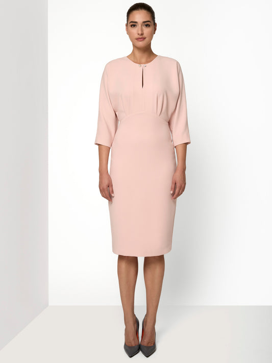 Blush pink Amelia dress with precious details